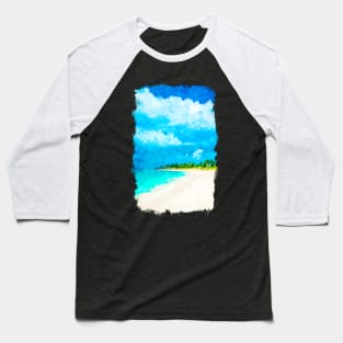 Bahamas Bahamian Flag Beach Great Shark Creek Baseball T-Shirt